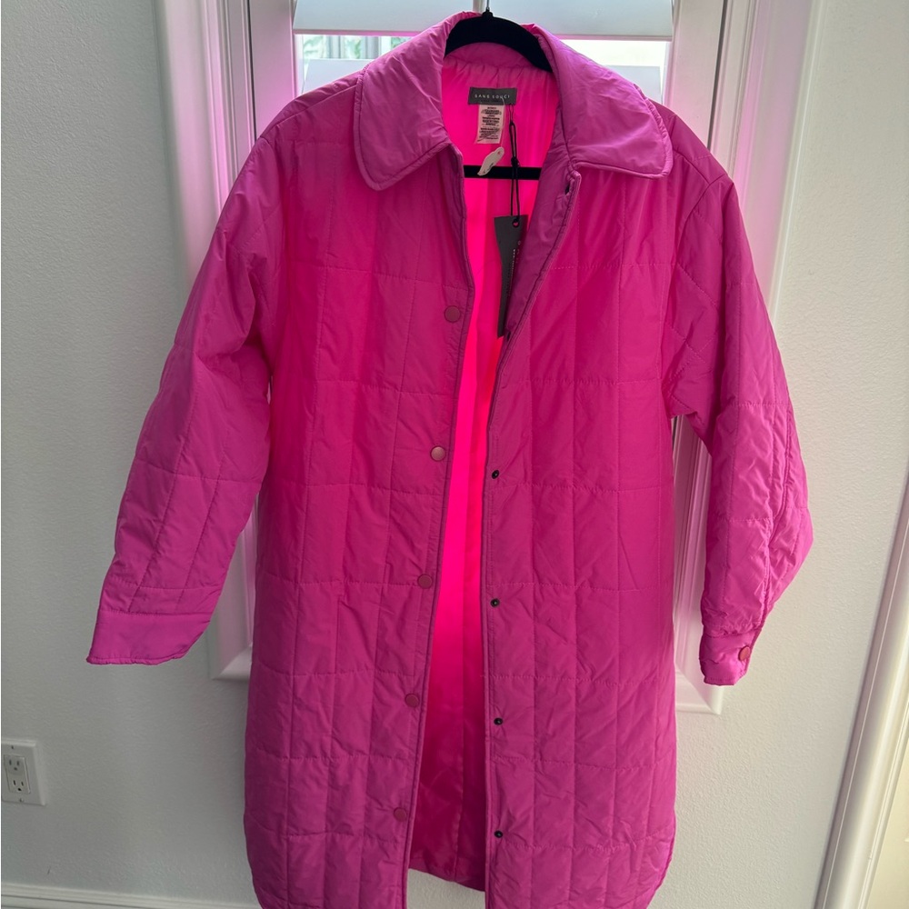 Sans Souci Fuchsia Quilted Jacket